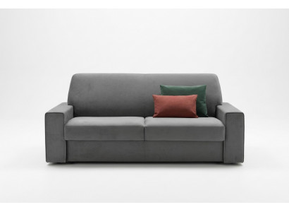 Wunnzëmmer Textilsgefor Grau Zweisëtzer Designer Sofas Polstersofas 2 Sëtzer Neit