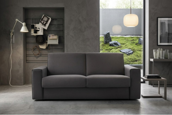 Canapé Zweisëtzer Stoff Couch Polster 2 Sëtzer Wunnzëmmer Textilsofa Design Canapé