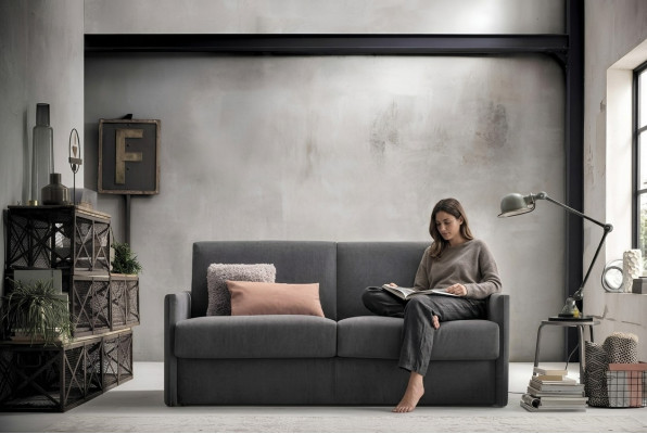 Design Sofa 2 Sëtzer Couch Polstersofaen Stoff Wunnzëmmer Textil Couchen Nei