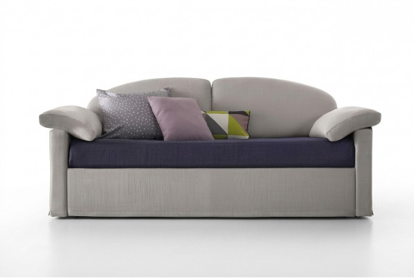 Design Sofa 3 Sëtzer Couch Polster Luxus Textil Zweefaarweg Italienesch Miwwelen