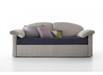 Design Sofa 3 Sëtzer Couch Polster Luxus Textil Zweefaarweg Italienesch Miwwelen