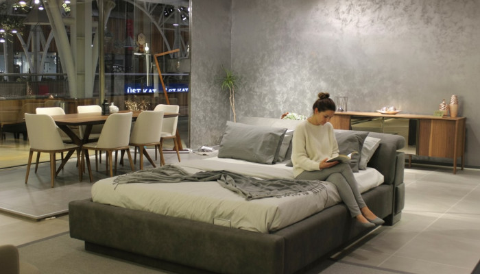 Bett Design Duebelbett Luxus Better Polster Schlofkummer Miwwelen Nei