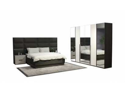 Komplett Schlafzimmer Miwwel Set Bett 2x Nuetsdësch Schminktisch Spigel 8tlg Nei