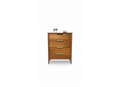 Luxus Schlofzëmmer Kommode mat 4 Tiräng Holzschaf Design Miwwel Holz Nei
