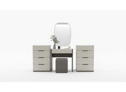 Design Make-uptisch mat Spigel Luxus Schlofzëmmer Miwwelen Hocker 3tlg. Nei