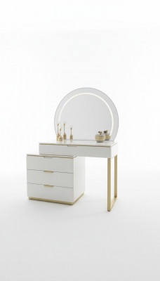 Design Schminktisch mat Spigel Luxus Schlofzëmmer Miwwelen 2tlg. Nei