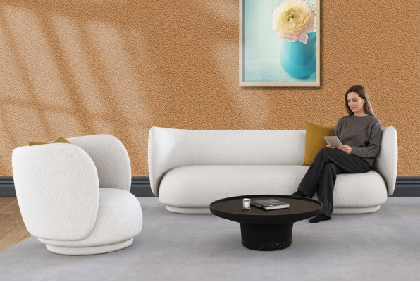 Sofagarnitur 2+1 Sëtzer Velvet Sofa Wunnlandschaft Design Couch Lounge Sofas