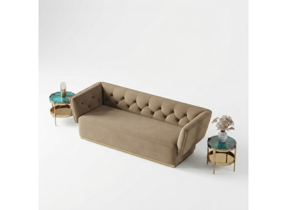 Sofagarnitur 2+2 Sëtzer Sofa Wunnlandschaft Sëtz Design Couch Lounge Sofa Textil