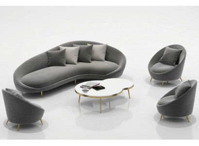 Ecksofa L-Form Samett Sofa Wunnlandschaft Relax Sëtz Design Canapé Lounge Sofaen