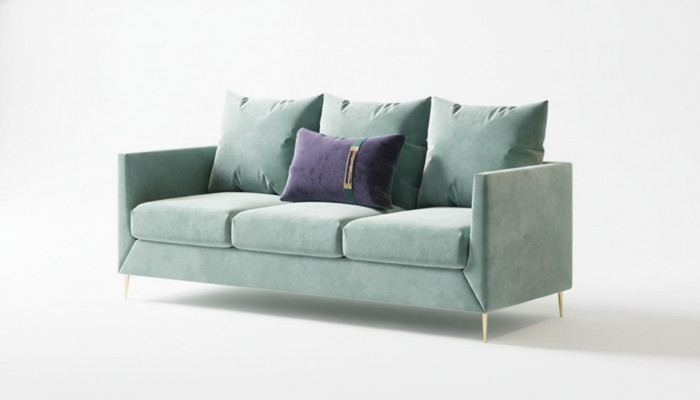 3-Sëtzer Stoff Sofa Wunnlandschaft Relax Sëtz Design Canapé Lounge Sofa Vellours