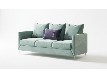 3-Sëtzer Stoff Sofa Wunnlandschaft Relax Sëtz Design Canapé Lounge Sofa Vellours