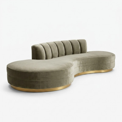 Ronn Relax Couch Sofas Luxus Miwwel Ronn Sofa 3 Sëtzer Ronncouch'en Oval Eck Neit