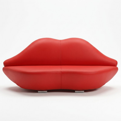 Lippen Sofa 2 Sëtz Polster Modern Relax Sëtz Luxus Miwwelen Sofas Couch Zweisëtzer