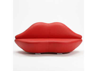 Lippen Sofa 2 Sëtz Polster Modern Relax Sëtz Luxus Miwwelen Sofas Couch Zweisëtzer