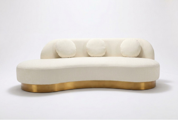Canapé 3 Sëtz Polster Textil Modern Relax Sëtz Luxus Miwwelen Wunnlandschaft Samt