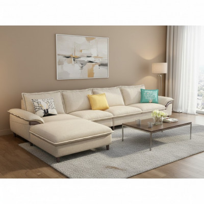 Wunnlandschaft Equipp Sofaberäich Polster Stoff Modern Relax Sëtz Luxus Miwwelen Sofa 329 cm