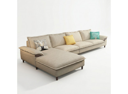 Wunnlandschaft Equipp Sofaberäich Polster Stoff Modern Relax Sëtz Luxus Miwwelen Sofa 329 cm