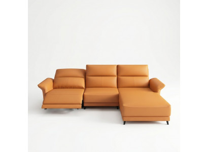 Eckgarnitur Ecksofa L-Form Polster Modern Relax Sëtz Luxus Miwwelen Wunnlandschaft