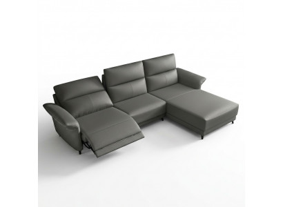 Garnitur Eckcouch L-Form Polster Modern Relax Sëtz Luxus Miwwelen Wunnlandschaft Nei