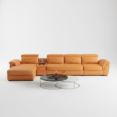 Canapé Canapé Eckcanapé L-Form Polster Modern Sëtz Relax Luxus Miwwelen Wunnlandschaft