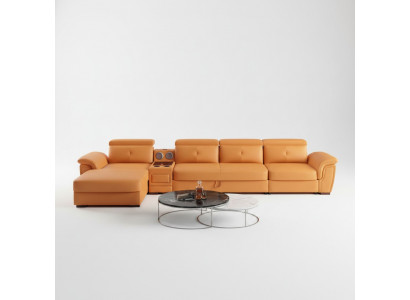 Canapé Canapé Eckcanapé L-Form Polster Modern Sëtz Relax Luxus Miwwelen Wunnlandschaft