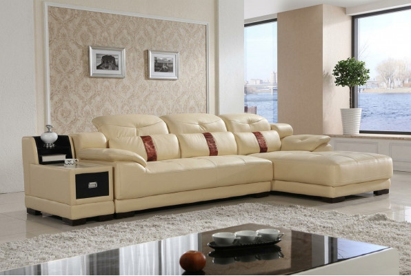 Luxus Eckkanapé Ecksofa L-Form Polster Modern Relax Sëtz Miwwelen Wunnlanschaft