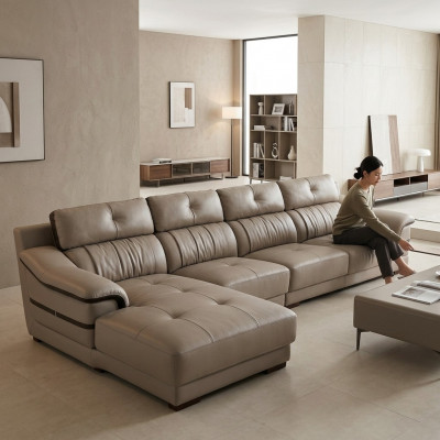 Luxus Eckcouch Ecksofa Polster Modern Relax Sëtz Miwwelen Wunnlandschaft L-Form