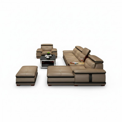 Relax-Sëtz-Miwwelen Wunnlandschaft Luxus-Eckgarnitur Ecksofa L-Form Polster Modern