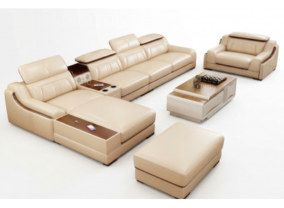 Canapé Miwwelen Wunnlandschaft Luxus Eckgarnitur Ecksot L-form Polster Modern Couch