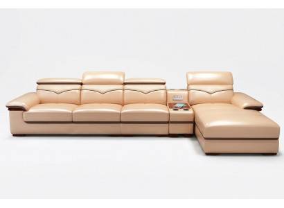 Eckcouch L-Form Polster Modern Relax Sëtz Miwwelen Wunnlandschaft Luxus Eckgarnitur