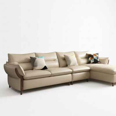 Miwwelen Wunnlandschaft Luxus Sofa Eck-Garnitur Ecksfoa L-Form Polster Modern Relax
