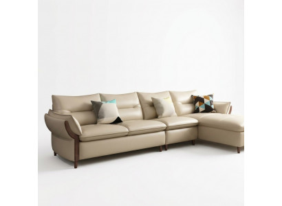 Miwwelen Wunnlandschaft Luxus Sofa Eck-Garnitur Ecksfoa L-Form Polster Modern Relax