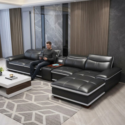 Canapéen Eck Stillen Miwwelen Wunnlandschaft Luxus Eckcanapé L-Form Polster Modern Relax