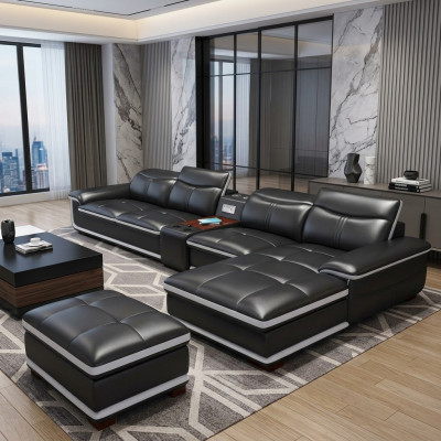 Canapéen Eck Stillen Miwwelen Wunnlandschaft Luxus Eckcanapé L-Form Polster Modern Relax