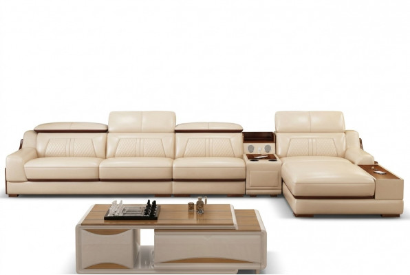 Ecksofa L-Form Polstersofa Relaxsëtz Miwwelen Wohnlandschaft Luxus Eckgarnitur