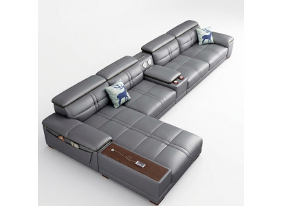 Canapéen Ecksofa L-Form Gepolstert Sofa Sofas Relax Sëtz Miwwelen Wunnlandschaft Couch