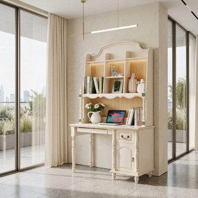 Set Schreibtisch Schaf + Fotel Büroschaf mat Tiräng PC Schaf 2 Stéck.