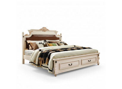 Bett Këssen Design Luxus Duebel Hotel Better Schlofkummer Barock Holz Miwwelen Nei