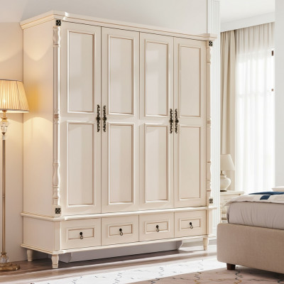 Kleederschaf Schaf Barock Stil Holz Miwwelen Klassesch Schlofzëmmer Schief