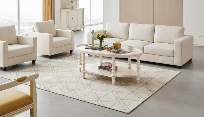 Ovalen Kaffisdësch Wunnzëmmer Design Luxus Bäizësch Holz Dësch
