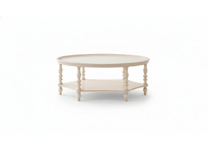 Ovalen Kaffisdësch Wunnzëmmer Design Luxus Bäizësch Holz Dësch