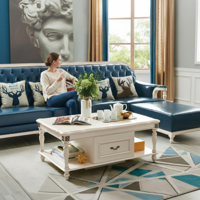 Couchtisch Wunnzëmmer Design Dëscher Miwwelen Dësch Luxus Säitentësch Holz Modern
