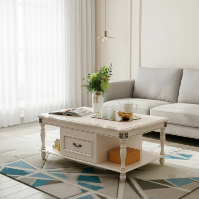 Couchtisch Wunnzëmmer Design Dëscher Miwwelen Dësch Luxus Säitentësch Holz Modern