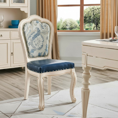 Stull Stillen Design Fauteuil Holzpolster Klassesch Iesszëmmer Miwwelen Massivholz