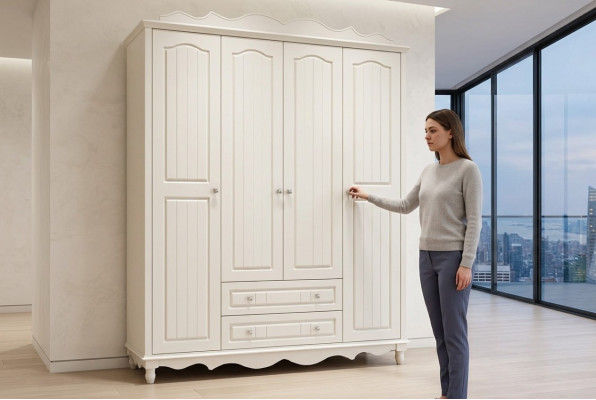 Kleederchersaf Schaf Barock Stil Miwwelen Klassesch Schlofkummer Schief Holtz