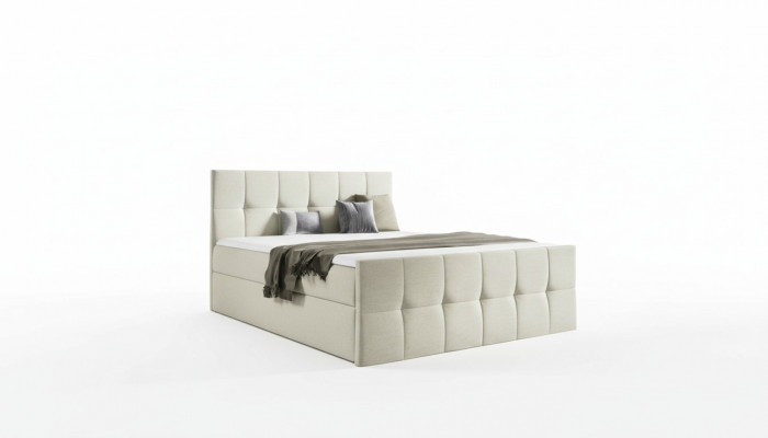 Bett Bettkasten Boxspringbett Schlofzëmmer Polster Design Duebel Modern
