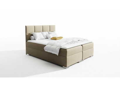 Boxspringbett Schlofzëmmer Polster Design Duebel Hotel Modern Bett Bettkëscht