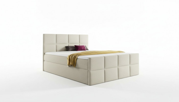 Bett Bettkëschte Boxsprintbett Schlofkummer Polster Design Duebel Hotel Modern