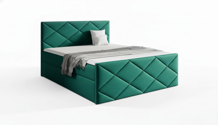Bett Bettkëschte Boxspringbett 180x200 Schlofzëmmer Design duebelt Modern