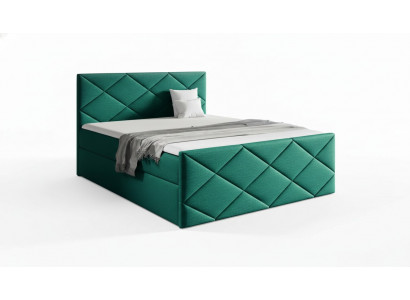 Bett Bettkëschte Boxspringbett 180x200 Schlofzëmmer Design duebelt Modern